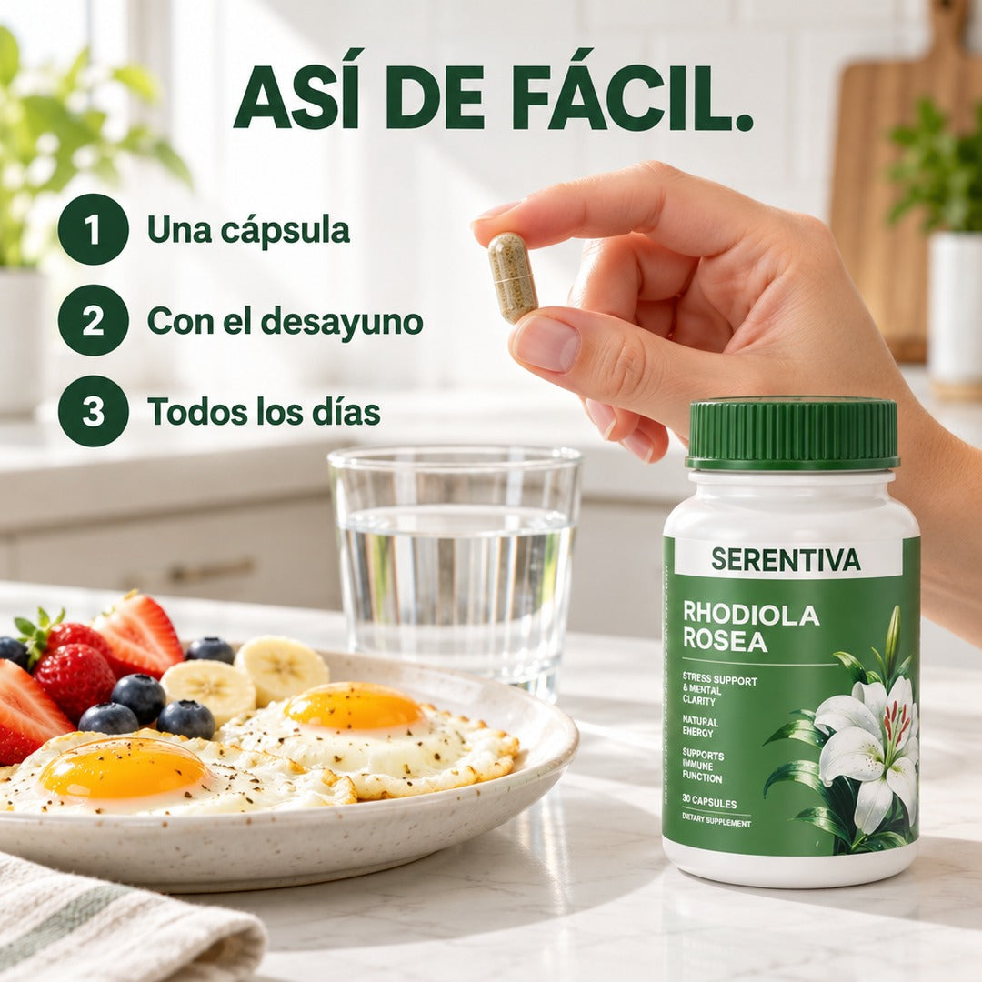 Tres pasos: una cápsula, con el desayuno, todos los días