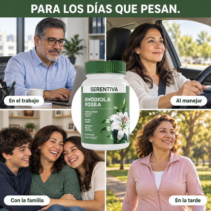 Adultos en el trabajo, al manejar, con la familia y en la tarde