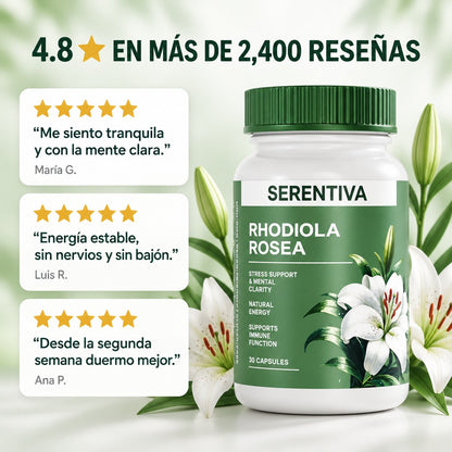 Serentiva con 4.8 estrellas en más de 2,400 reseñas